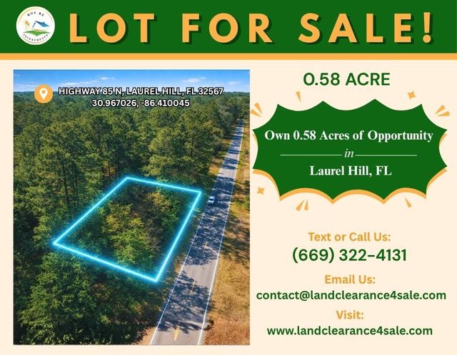 View of 8854 FL-85, Laurel Hill, FL 32567, USA