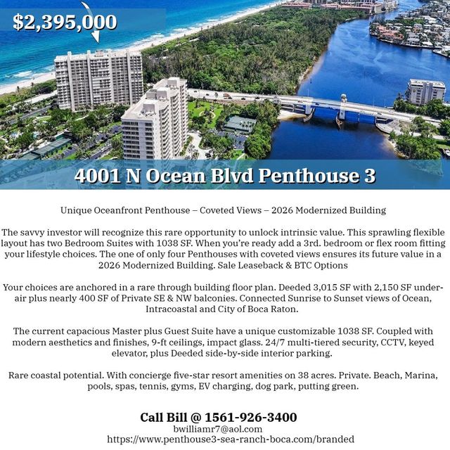 View of 4001 N Ocean Blvd, Boca Raton, FL 33431, USA